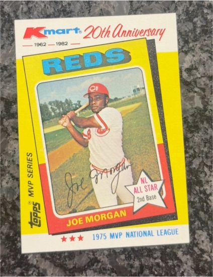 1982 Topps Kmart 20th Anniversary #28 Joe Morgan — front