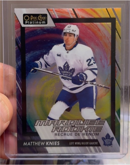 2023-24 O-Pee-Chee Platinum #205 Matthew Knies Marquee Rookie — front