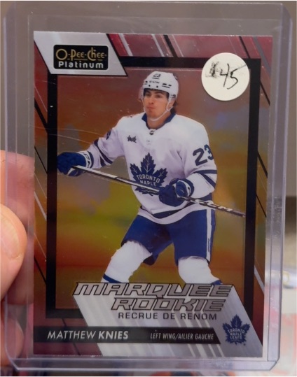 2023-24 O-Pee-Chee Platinum #205 Matthew Knies Marquee Rookie — front