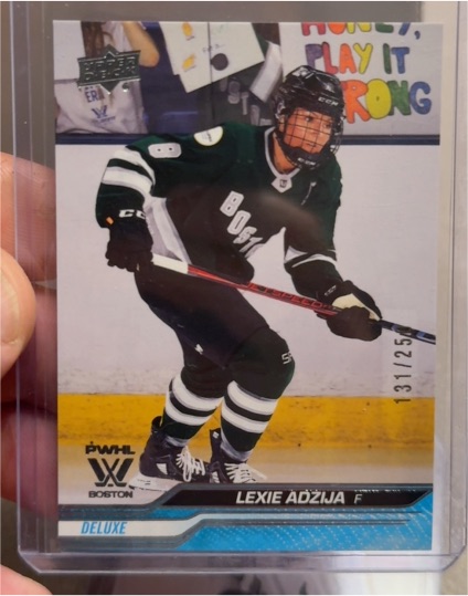 2024 Upper Deck PWHL #28 Lexie Adzija — front
