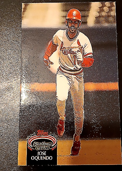 1992 Topps Stadium Club #571 Jose Oquendo — front