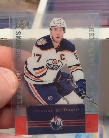 2019-20 Upper Deck Tim Hortons Clear Cut Phenoms #CC-1 Connor McDavid — front