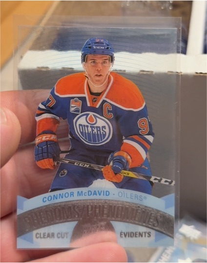 2017-18 Upper Deck Tim Hortons Clear Cut Phenoms #CCP-1 Connor McDavid — front