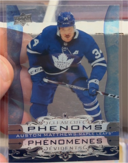 2020-21 Upper Deck Tim Hortons Clear Cut Phenoms #CC-7 Auston Matthews — front
