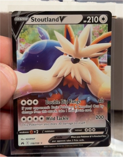 2023 Pokémon Crown Zenith #116 Stoutland V — front