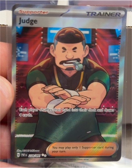 2024 Pokémon Paldean Fates #228 Judge — front