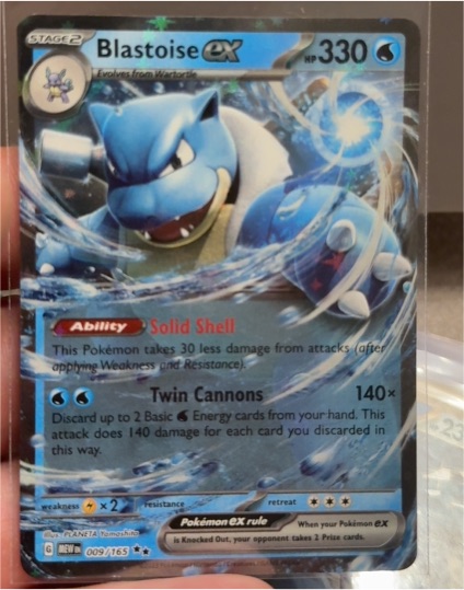 2023 Scarlet & Violet 151 #009 Blastoise ex — front