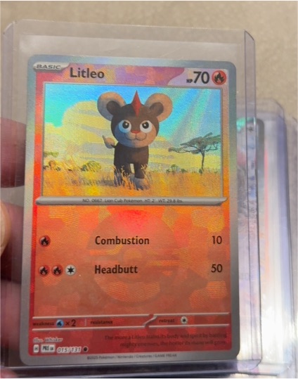 2025 Pokémon Prismatic Evolutions #015 Litleo — front