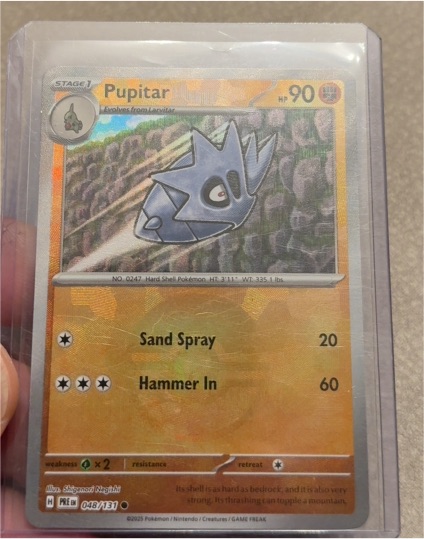 2025 Pokémon Prismatic Evolutions #048 Pupitar — front
