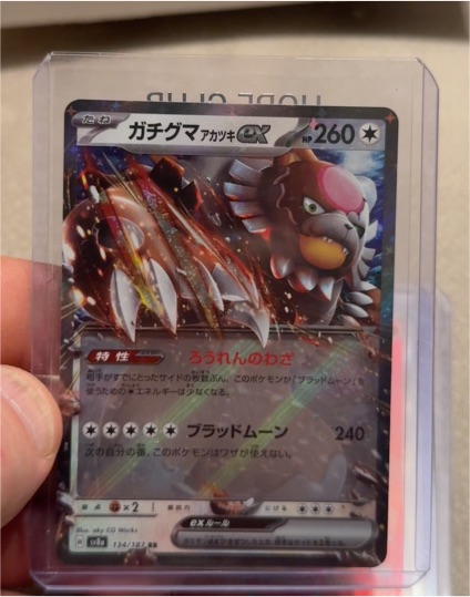 2024 Pokémon Sv8a #134 Bloodmoon Ursaluna ex Terastal Festival — front