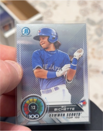 2018 Bowman Chrome #BTP-12 Bo Bichette — front