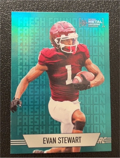 2024 SkyBox Metal Universe Champions #FF-11 Evan Stewart Fresh Foundation — front