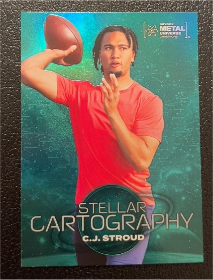 2024 Skybox Metal Universe Champions #111 C.J. Stroud Stellar Cartography — front