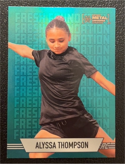 2024 SkyBox Metal Universe Champions #FF-6 Alyssa Thompson Fresh Foundation RC — front