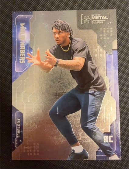 2024 SkyBox Metal Universe Champions #38 Malik Nabers Rookie RC — front