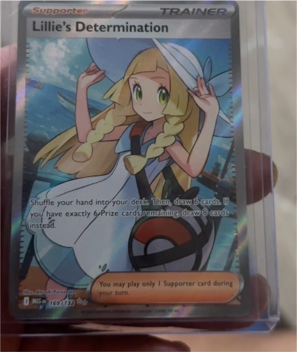 2021 Pokémon MEG #169 Lillie's Determination — front