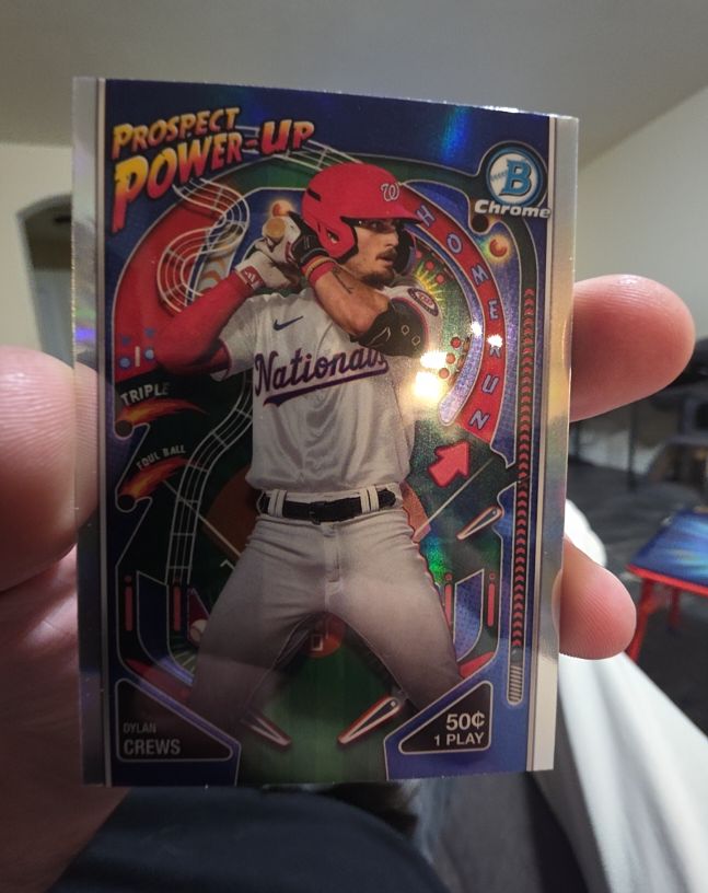 2024 Bowman Chrome Prospect Power-Up #PP-10 Dylan Crews — front