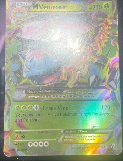 2014 Pokémon XY Base Set #2/146 Mega Venusaur EX — front