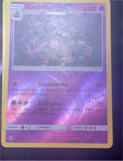 2017 Pokemon Guardians Rising #51 Garbodor — front