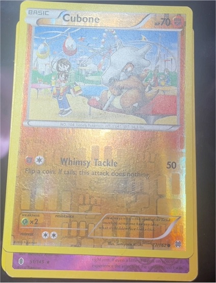 2015 Pokemon XY Breakthrough #77 Cubone — front