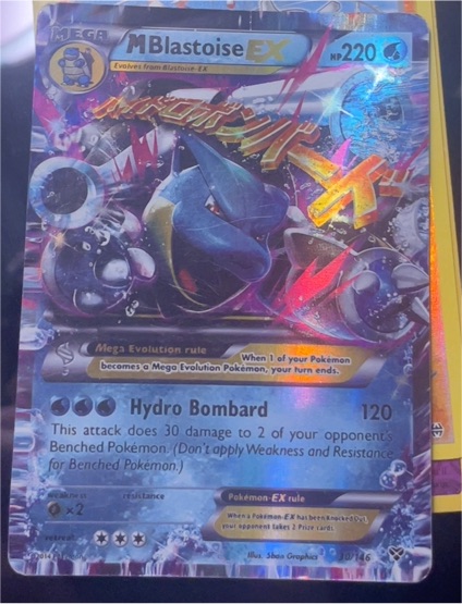 2014 Pokemon XY #30 M Blastoise EX — front