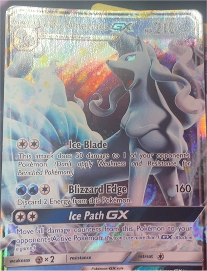 2017 Pokémon Guardians Rising #22 Alolan Ninetales GX — front