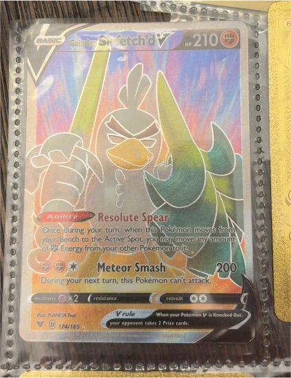 2020 Pokémon TCG Vivid Voltage #174 Galarian Sirfetch'd V — front