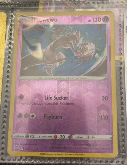 2022 Pokémon Brilliant Stars #56 Mewtwo — front