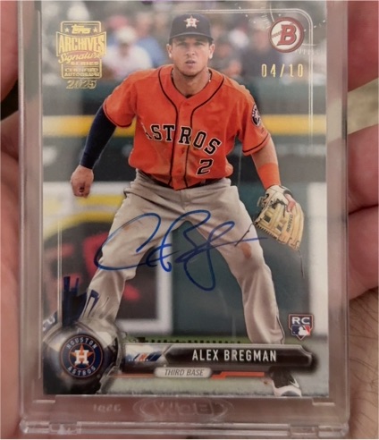 2017 Bowman #75 Alex Bregman — front