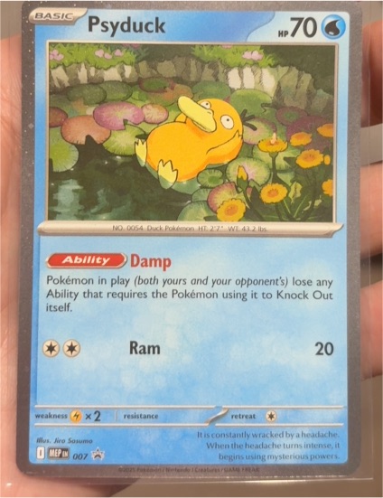 2023 Pokémon MEP #007 Psyduck Mega Evolution Promo — front