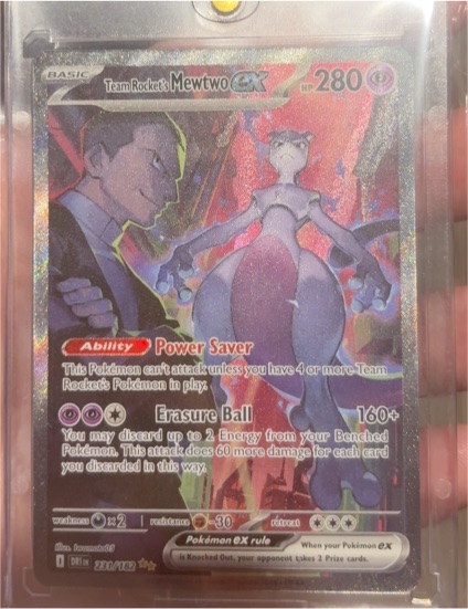 2025 Pokémon TCG Destined Rivals #231 Team Rocket's Mewtwo EX — front