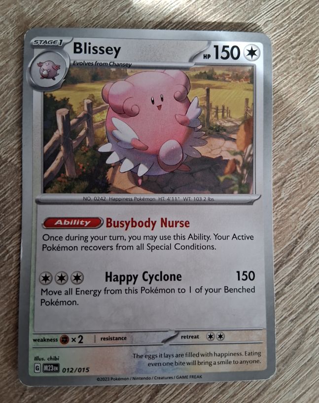 2023 Pokémon #012 Blissey McDonald's Promo — front