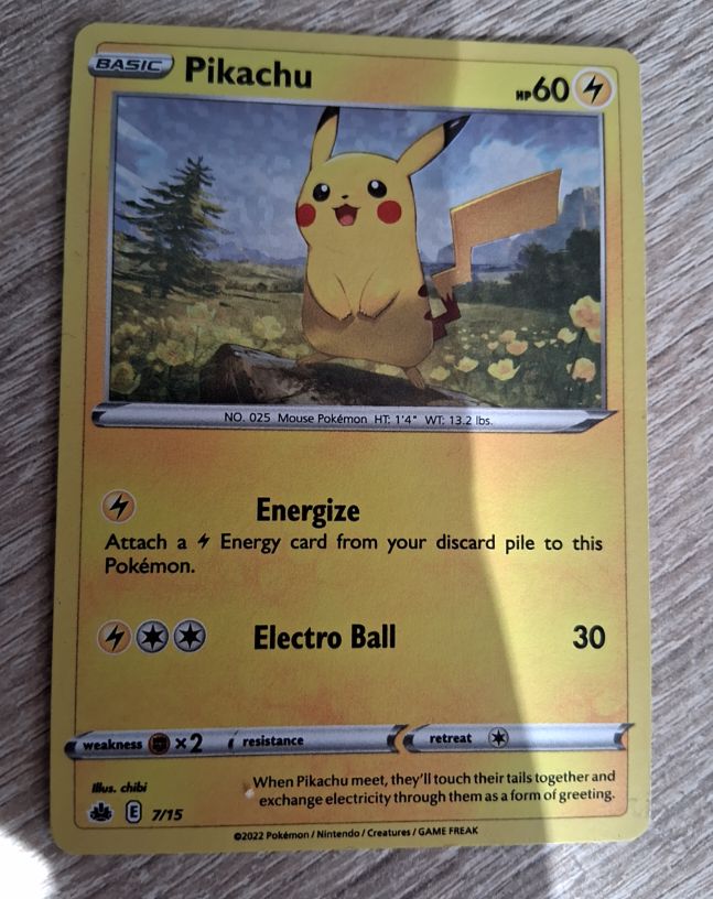 2022 Pokémon #7 Pikachu — front
