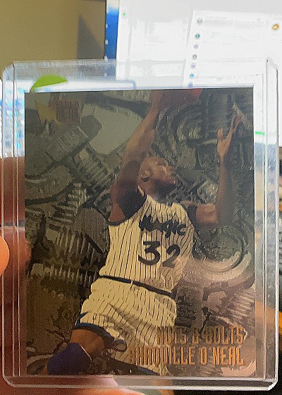 1995-96 Fleer Metal #215 Shaquille O'Neal — front