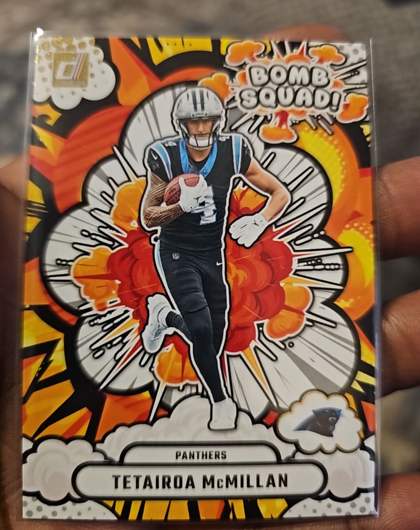 2025 Donruss #BS-TMN Tetairoa McMillan Bomb Squad — front