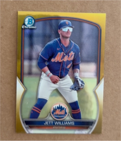 2023 Bowman Chrome #BCP-216 Jett Williams — front