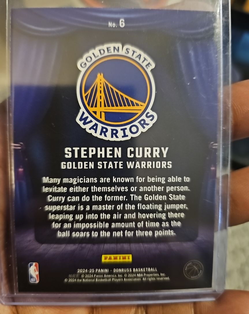 2024-25 Panini Donruss Basketball #6 Stephen Curry — front