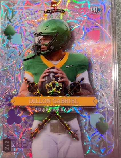 2024 Wild Card 5 Card Draw Stacked Deck #2 Dillon Gabriel — front