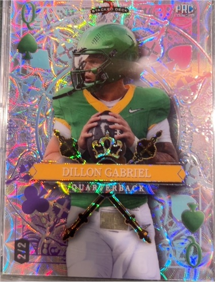 2024 Wild Card 5 Card Draw Stacked Deck #2 Dillon Gabriel — front
