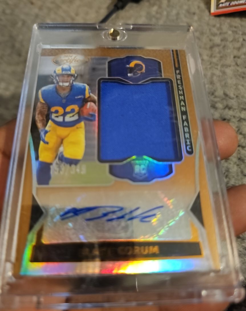 2024 Panini Certified #FMS-BCM Blake Corum Freshman Fabric Mirror Signatures — front