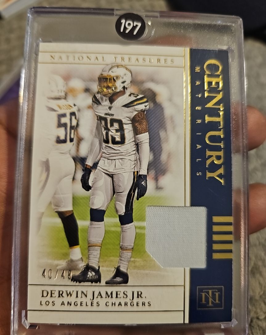 2019 Panini National Treasures Century Materials #197 Derwin James Jr. — front