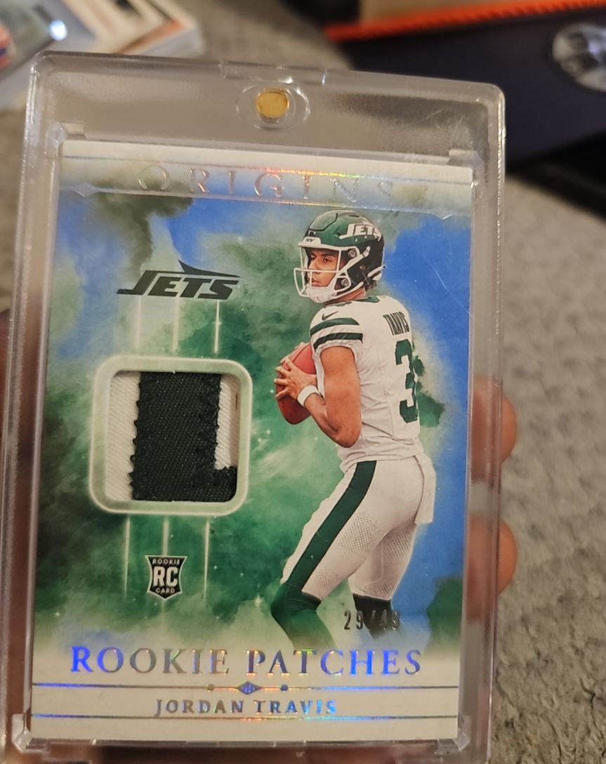 2024 Panini Origins Rookie Patches #RPT-JTR Jordan Travis — front