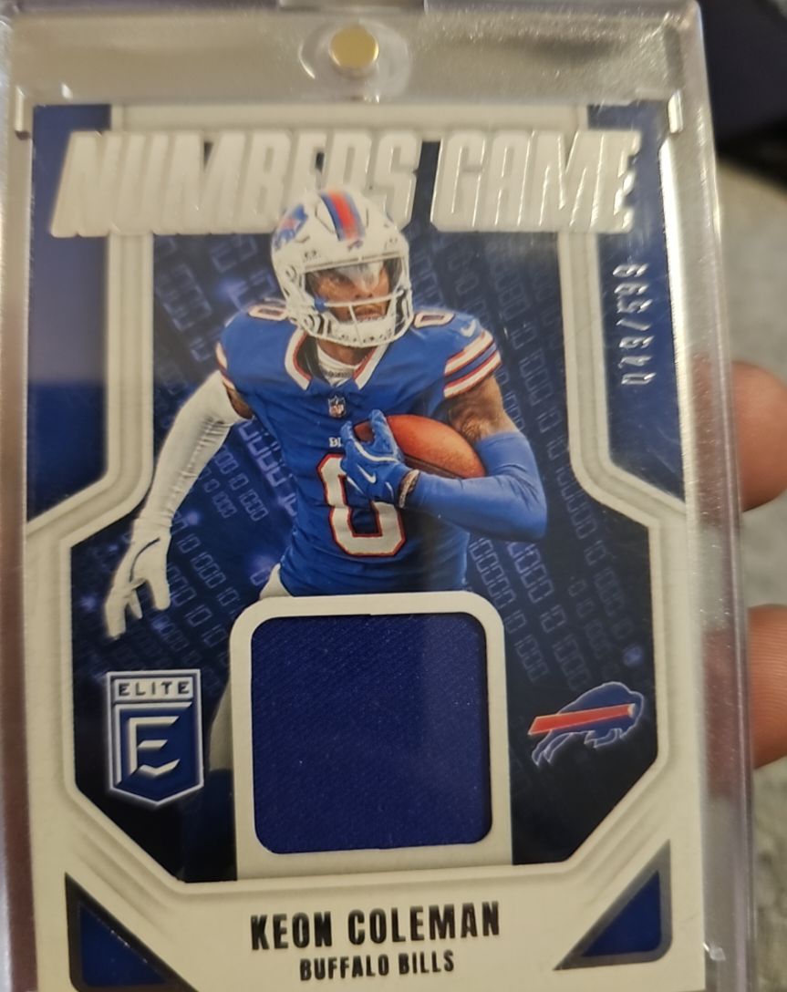 2025 Panini Donruss Elite Numbers Game #NGJ-KNC Keon Coleman — front