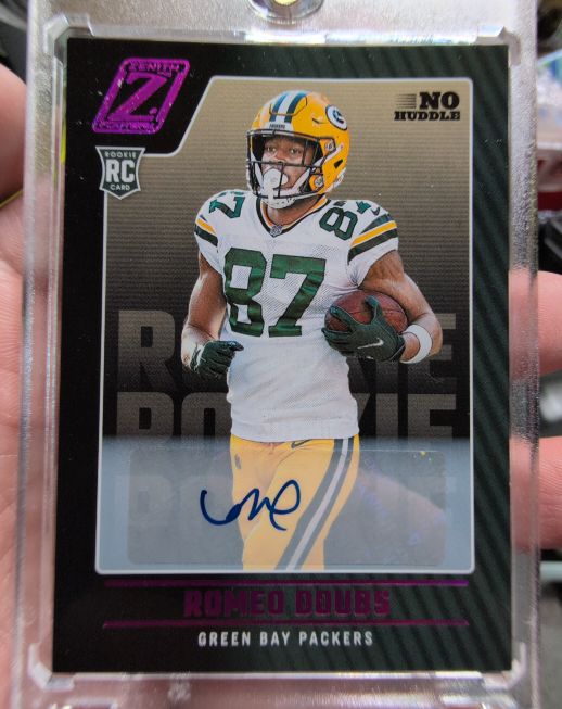 2022 Panini Zenith No Huddle #Romeo Doubs — front