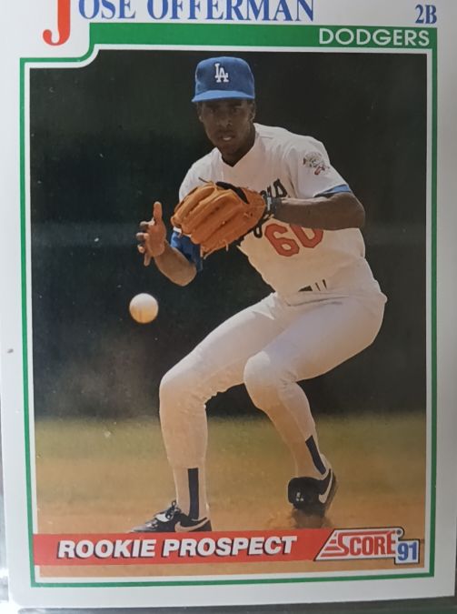 1991 Score #343 Jose Offerman — front