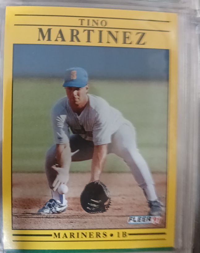 1991 Fleer #458 Tino Martinez — front