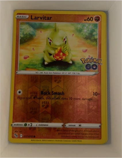 2022 Pokémon GO #037 Larvitar — front