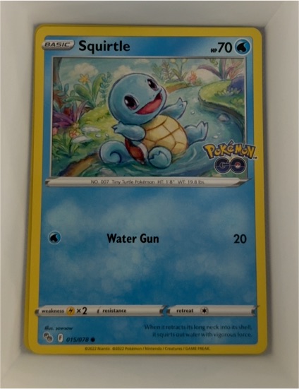 2022 Pokémon GO #015 Squirtle — front