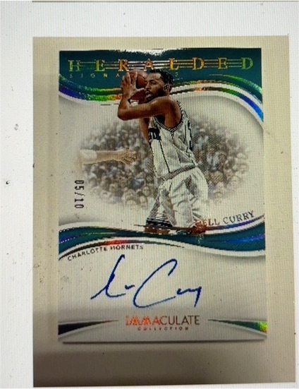 2017 Panini Immaculate Collection Heralded Signatures #Dell Curry — front