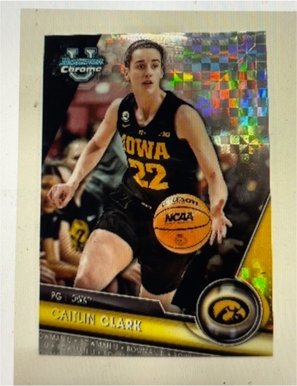 2023-24 Bowman University Chrome #34 Caitlin Clark — front